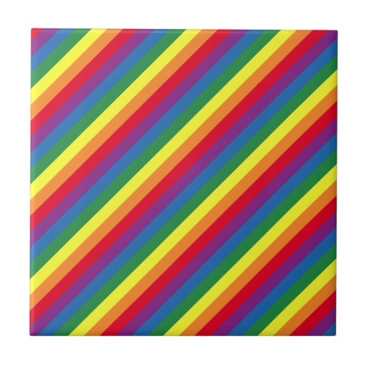 Carreau Motif arc-en-ciel diagonal (Devant)