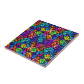 Carreau Motif arc-en-ciel vibré (Côté)