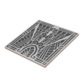 Carreau Motif architectural de Deco, gris argenté/gris (Côté)