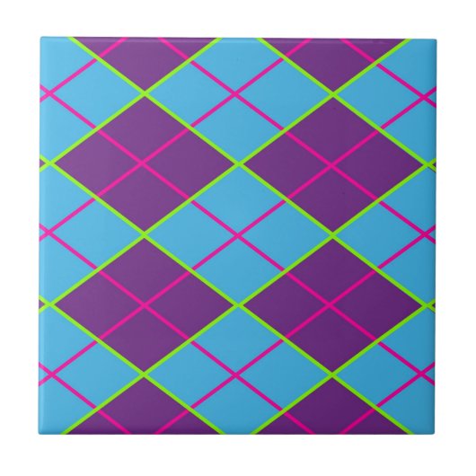 Carreau Motif Argyle Classique (Devant)