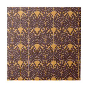 Carreau Motif Art Déco avec motifs en forme d'éventail