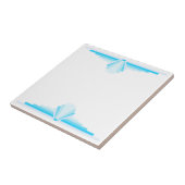 Carreau Motif Art déco en bleu (Côté)