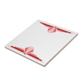 Carreau Motif Art déco en rouge (Côté)