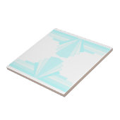 Carreau Motif Art Déco en Turquoise Soft (Côté)