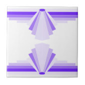 Carreau Motif Art déco en violet (Devant)