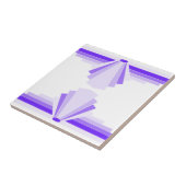 Carreau Motif Art déco en violet (Côté)