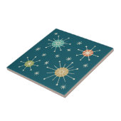 Carreau Motif Atomique en Étoile Éclatée de Style Mid Cent (Côté)