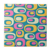 Carreau Motif atomique moderne du milieu du siècle rétro (Devant)