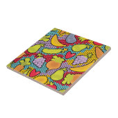 Carreau Motif avec des fruits et légumes (Côté)