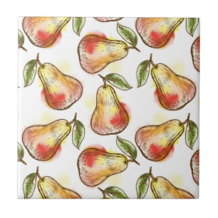 Carreau Motif avec la poire