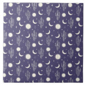 Carreau Motif blanc Cactus (Devant)