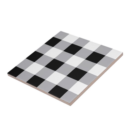 Carreau Motif blanc gris gris (Côté)