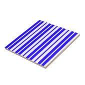 Carreau Motif Bleu Blanc Vertical Grilles (Côté)