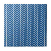 Carreau motif bleu de chevron (Devant)