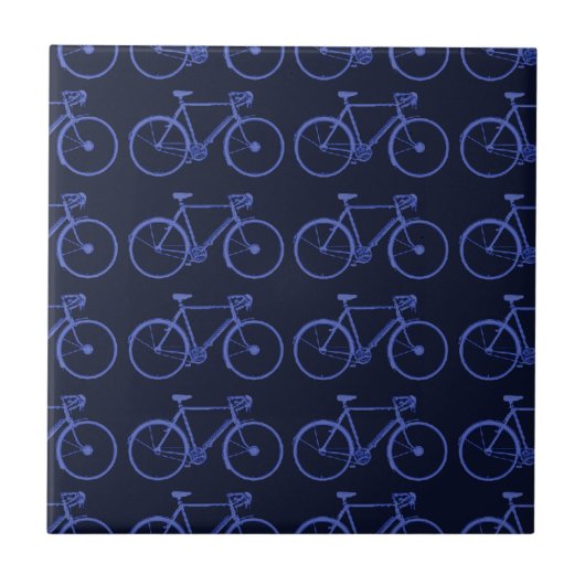 Carreau Motif bleu de vélos (Devant)