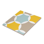 Carreau Motif bleu d'hexagone de jaune géométrique de (Côté)