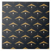 Carreau Motif Bleu doré blanc doré (Devant)