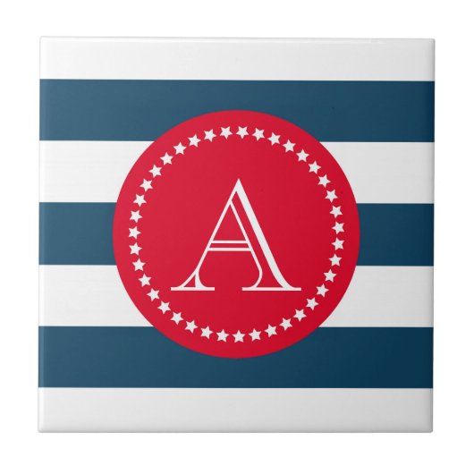 Carreau Motif bleu et blanc (Devant)