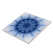 Carreau Motif bleu floral (Côté)