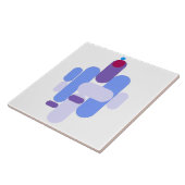 Carreau Motif bleu GeoMetric (Côté)