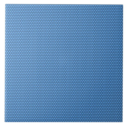 Carreau Motif bleu noir hexagonal (Devant)