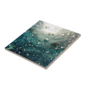 Carreau Motif bleu turquoise de mer de l'eau de bulles de (Côté)