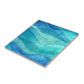 Carreau Motif Blue Wave Design élégant (Côté)