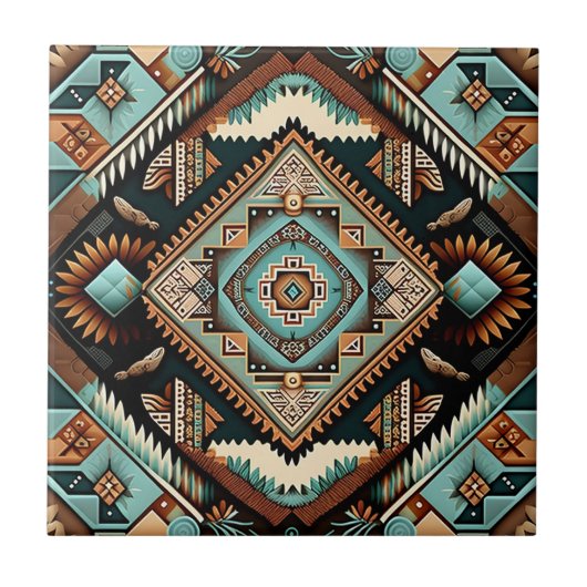 Carreau Motif Boho occidental (Devant)