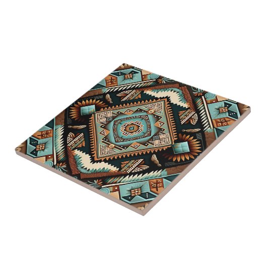 Carreau Motif Boho occidental (Côté)