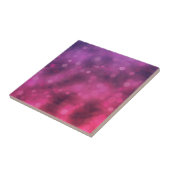 Carreau Motif Bokeh rose et violet (Côté)