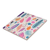 Carreau Motif botanique Abstrait Pastel BOHO Chic (Côté)