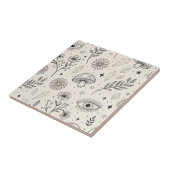 Carreau Motif botanique céleste (3) (Côté)