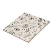 Carreau Motif botanique céleste (5) (Côté)