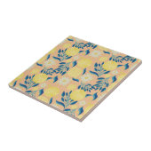 Carreau Motif botanique coloré Lemon Pastel (Côté)