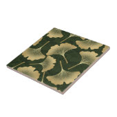 Carreau Motif botanique doré Art Déco (Côté)