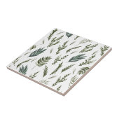 Carreau Motif Botanique Feuilles Vertes (Côté)