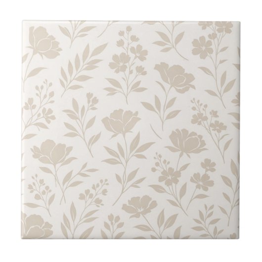 Carreau Motif botanique minimal de luxe (Devant)