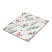 Carreau Motif botanique mixte de Noël (Côté)