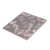 Carreau Motif botanique rose minimaliste (Côté)