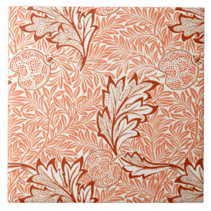 Carreau Motif botanique vintage de pomme de William Morris