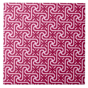 Carreau Motif, Bourgogne et rose égyptiens de tuile