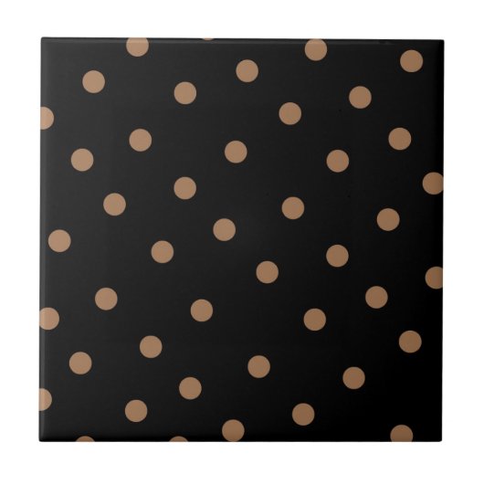 Carreau Motif Brown Black Polkadot (Devant)
