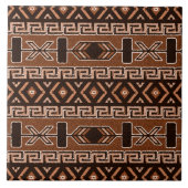 Carreau Motif Brown sud-ouest aztèque (Devant)