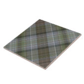 Carreau Motif brun gris vert de plaid (Côté)