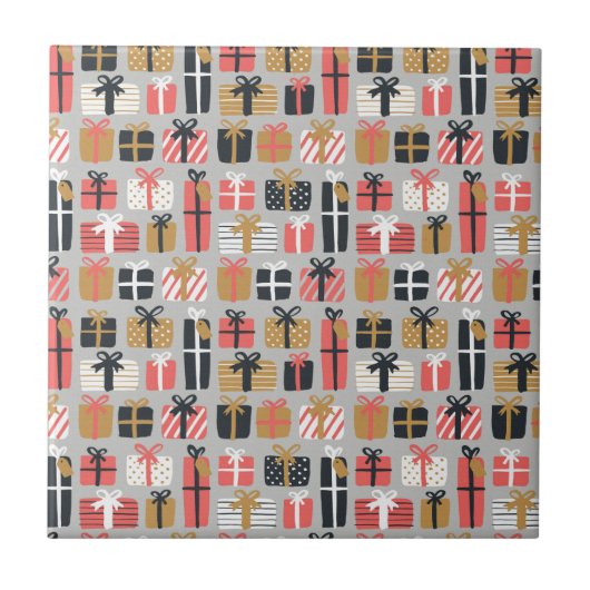 Carreau Motif cadeau de Noël (Devant)