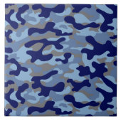 Carreau Motif camouflage bleu  (Devant)