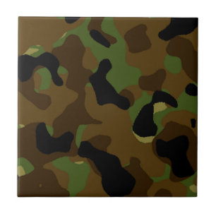 Carreau Motif Camouflage Camo de l'armée verte militaire
