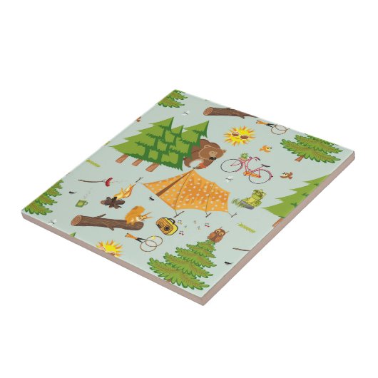 Carreau Motif campant (Côté)