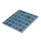 Carreau Motif Cercles Bleus (Côté)