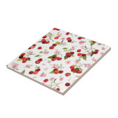 Carreau Motif cerise 1 (Côté)